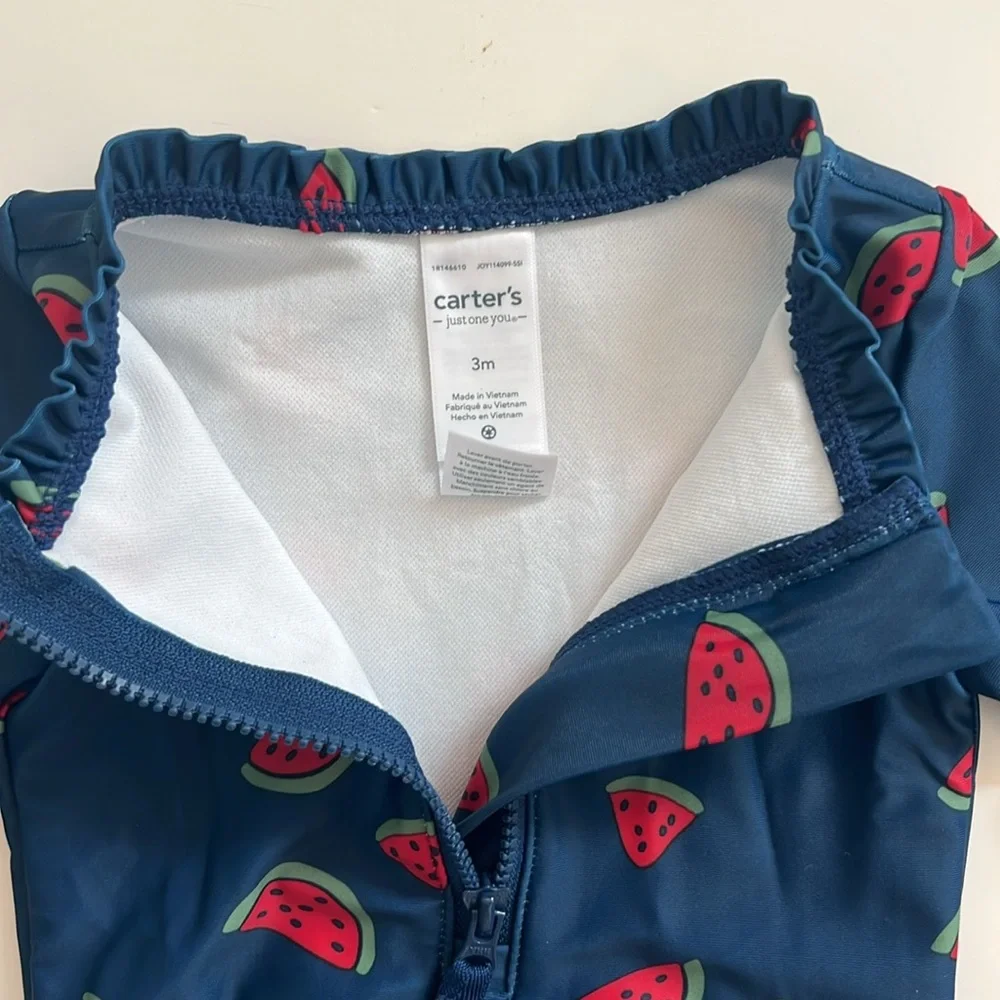 NWT 3M Girls Bathing Suit Rash Guard - Picture 3 of 5
